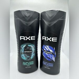 Lot of 2 Axe Body Wash for Men - Phoenix & Apollo Scent - 16 fl oz - NEW